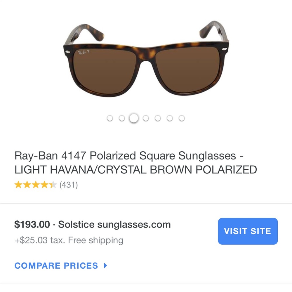Ray-Ban Polarized Square Sunglasses
